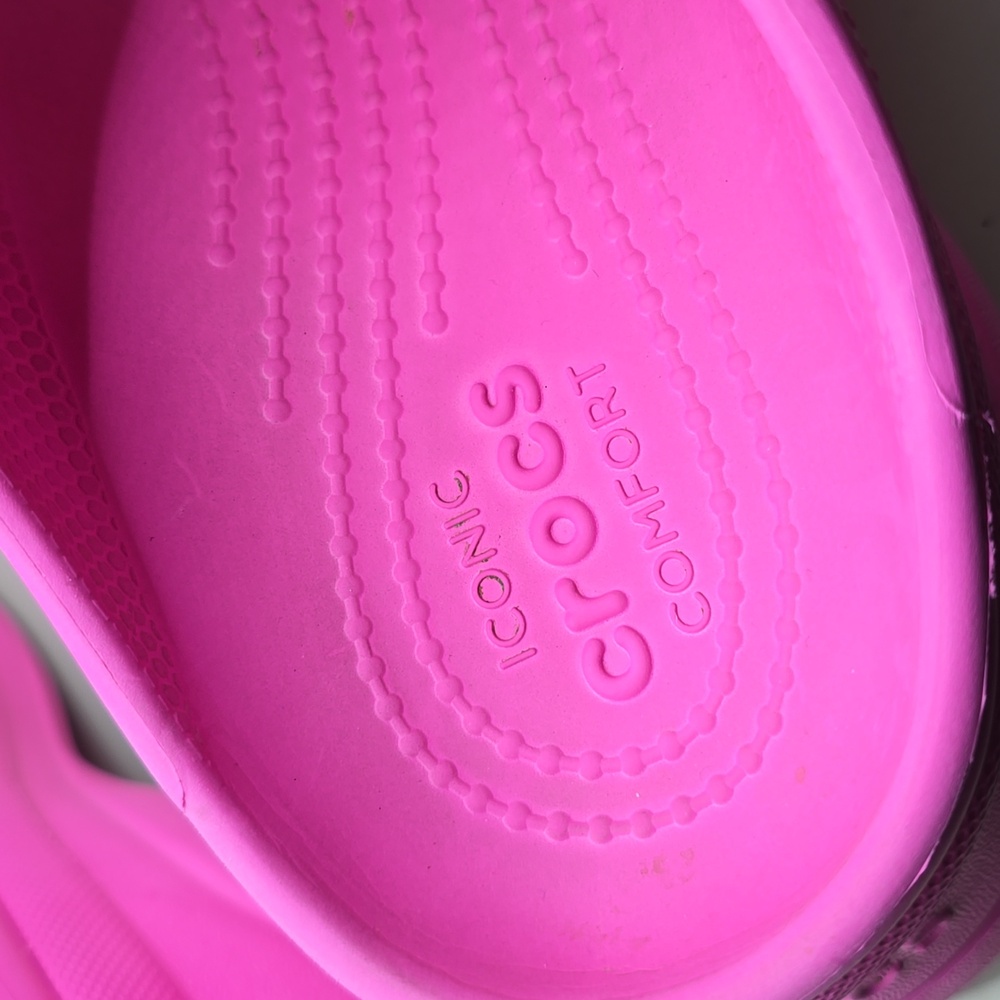Crocs Classic Bae Platform Clogs Women's Sz 8 Pink Shoes Iconic Comfort Sandals - Picture 9 of 12